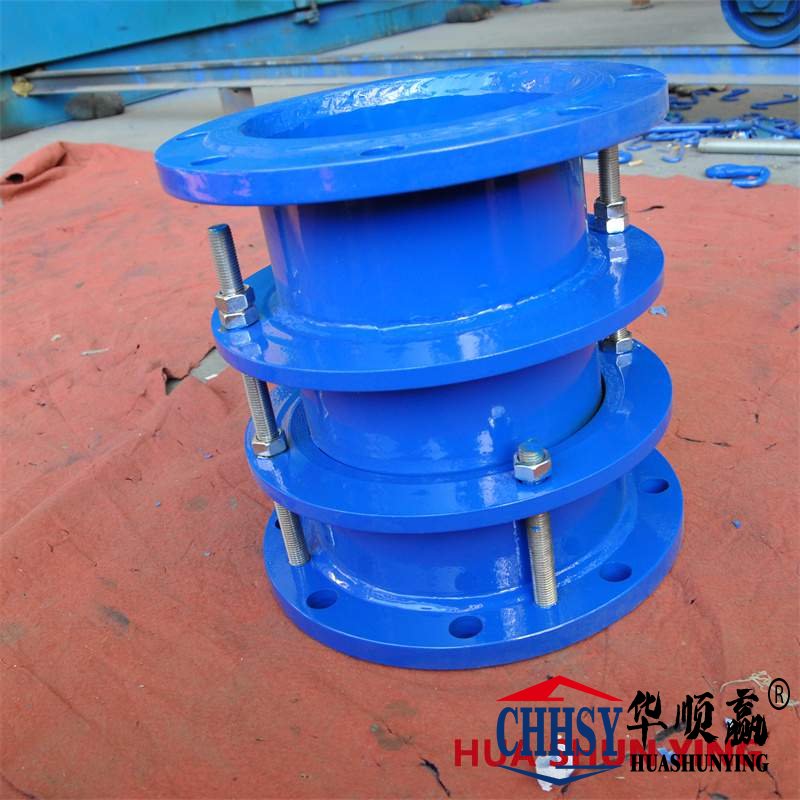 排汙雙法蘭伸縮（suō）接頭，碳鋼伸縮節，鬆套式伸縮傳力接頭