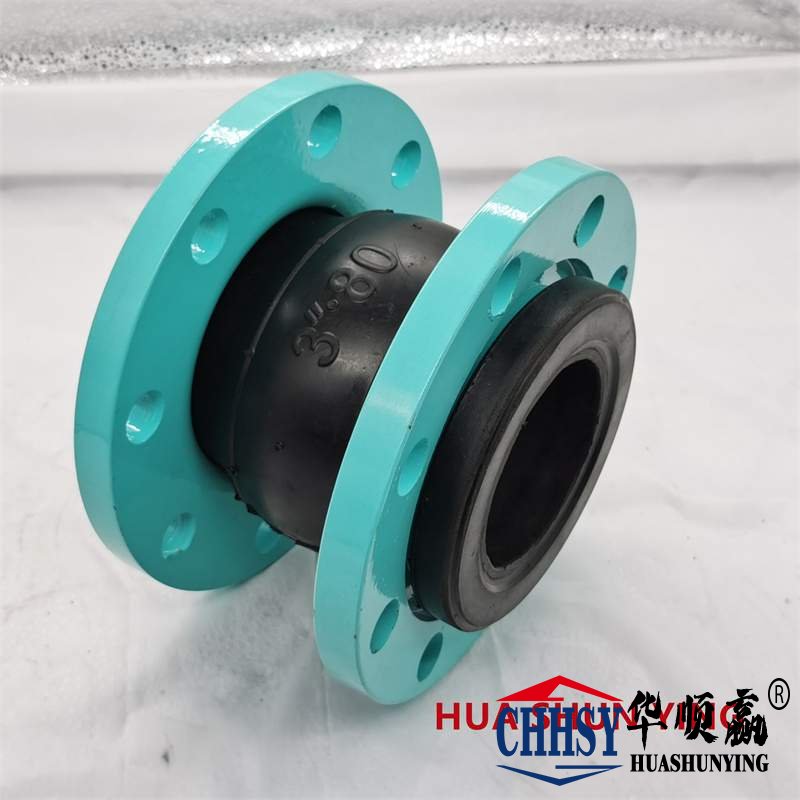 DN25橡膠軟接頭，碳鋼法蘭橡膠接頭，循環水係統橡膠軟連（lián）接